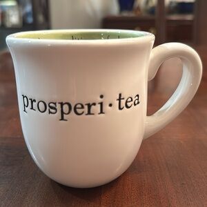 Prosperi.tea cup Mug Handcrafted for Mud Pie